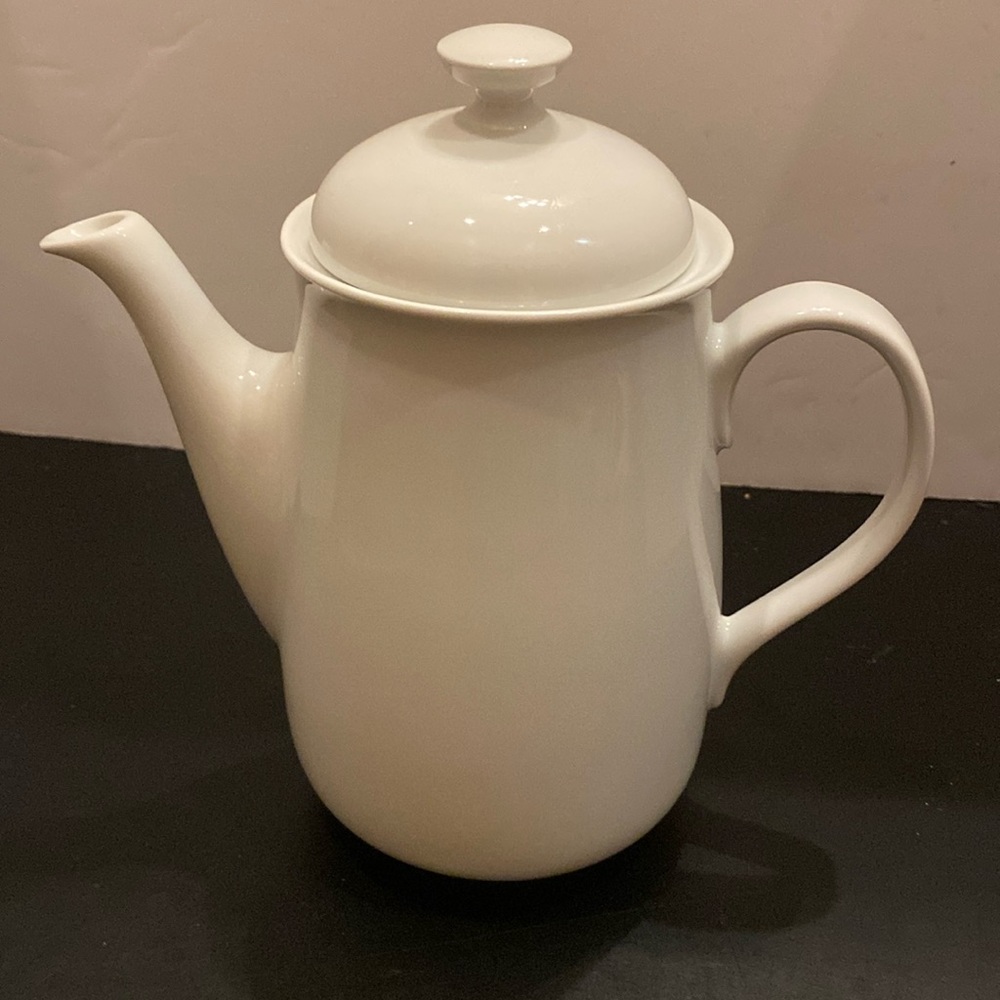 VTG Jaeger 1897 Bavaria Germany porcelain china white coffee tea pot